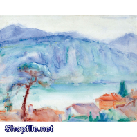 TSD3699 - Tranh sơn dầu cãnh đẹp núi rừng